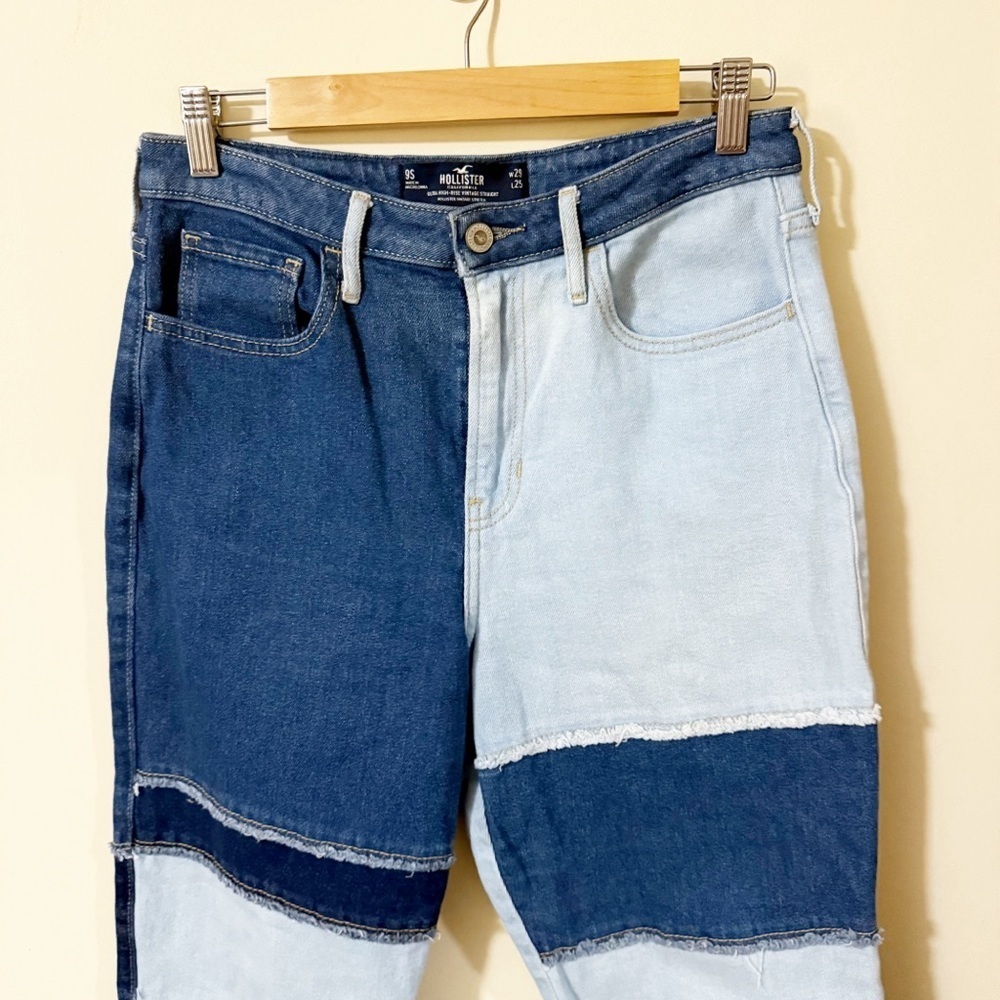 Hollister Ultra High Rise Vintage Straight Womens Jeans Size 29 (9S) Denim - Picture 5 of 6